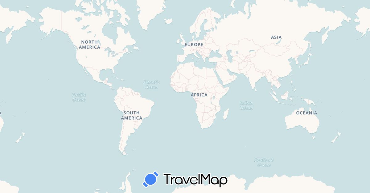 TravelMap itinerary: driving, bus, plane, cycling, train, boat in Bermuda, Germany, France, United Kingdom, Guernsey, Ireland, Netherlands, Norway, United States (Europe, North America)